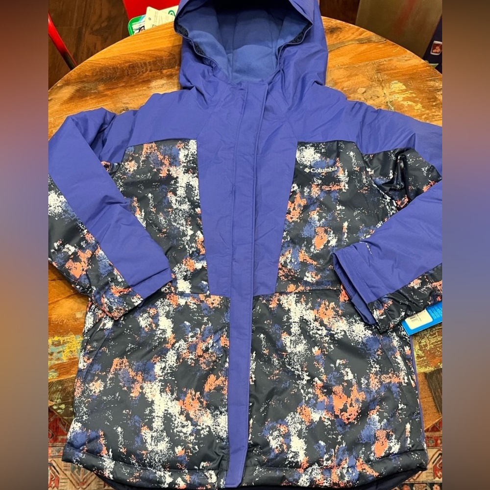 NWT Columbia Girls Mighty Mogul III Printed Jacket